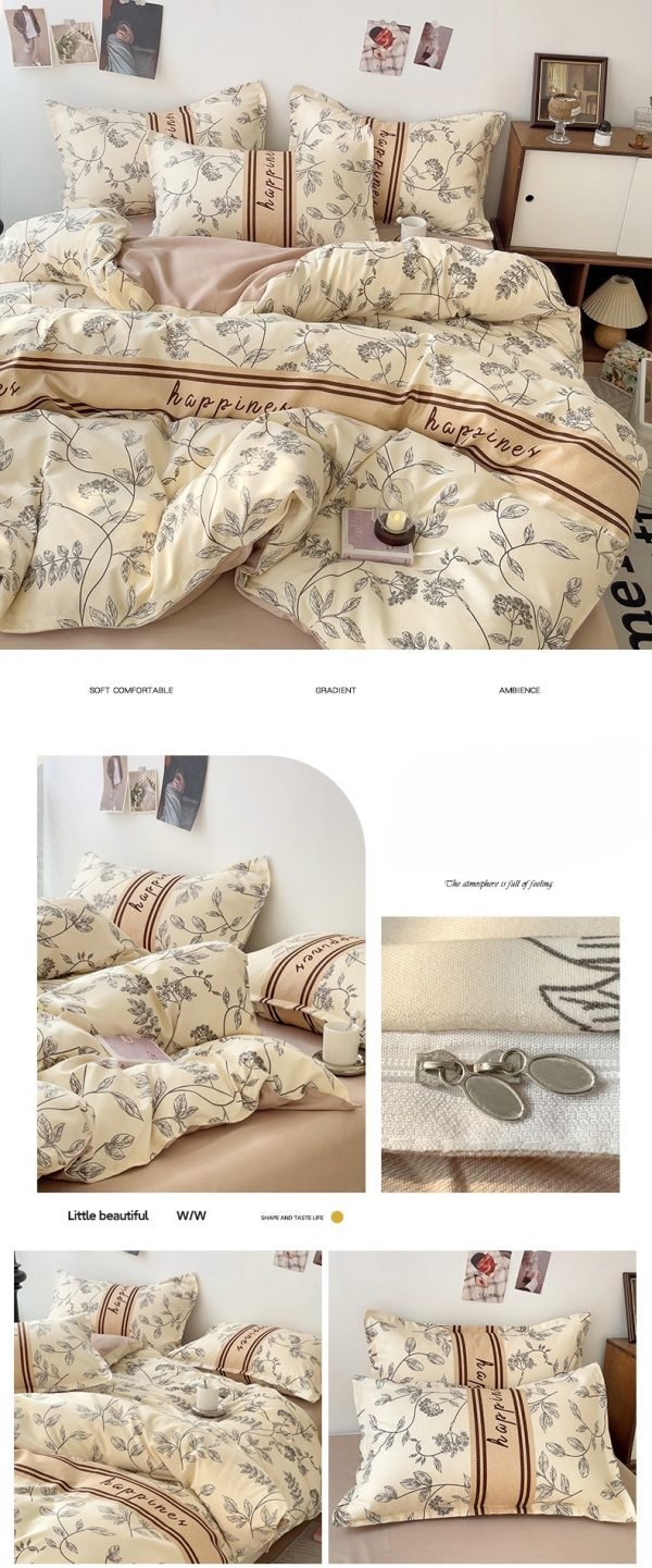 Juego de Funda Nórdica de Algodón 4 Piezas Lijado Dream