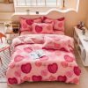 Juego de Funda Nórdica de Algodón 4 Piezas Lijado Romantic