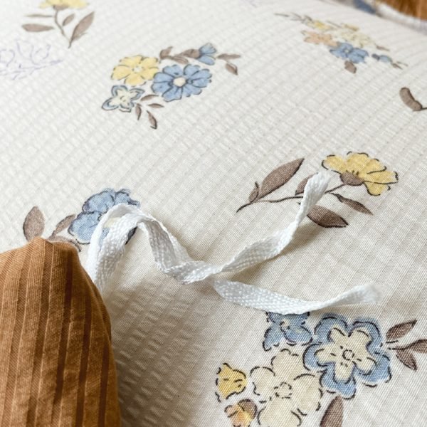 Juego de Funda Nórdica de Algodón Lavado con Jacquard Flores TY
