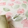 Juego de Funda Nórdica de Algodón Lavado con Jacquard Flores y Hojas