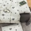 Juego de Funda Nórdica de Algodón Lavado con Jacquard Corazón