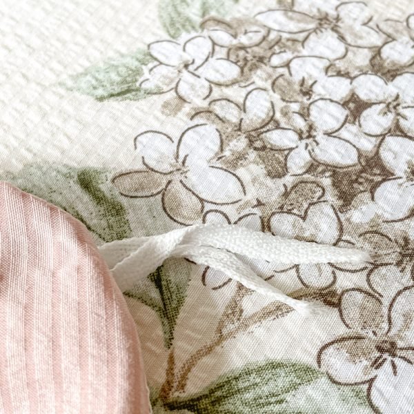 Juego de Funda Nórdica de Algodón Lavado con Jacquard Mar de Flores