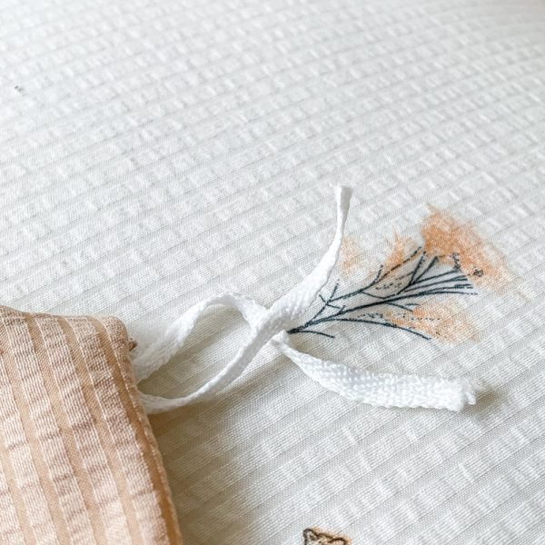 Juego de Funda Nórdica de Algodón Lavado con Jacquard Flores YR