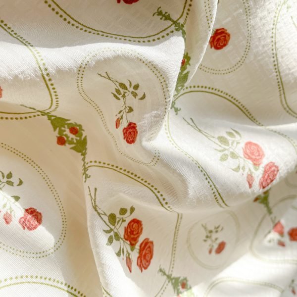 Juego de Funda Nórdica de Algodón Lavado con Jacquard Rosita