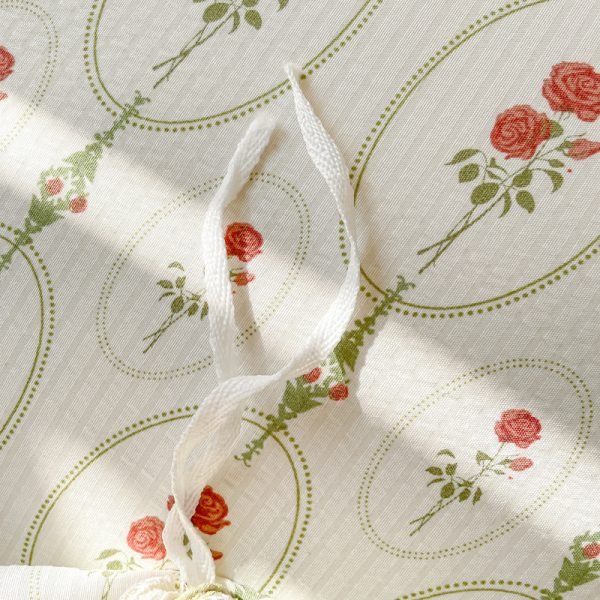 Juego de Funda Nórdica de Algodón Lavado con Jacquard Rosita