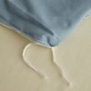 Juego de Funda Nórdica de Algodón 4 Piezas Lavado Color AzulCielo Crema