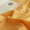 Juego de Funda Nórdica de Algodón 4 Piezas Lavado Color Crema Naranja