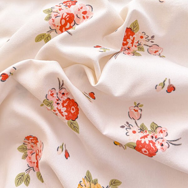 Juego de Funda Nórdica de Algodón 4 Piezas Lijado Estampado