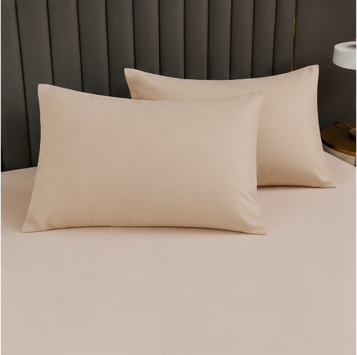 Juego de Funda Nórdica de Algodón 4 Piezas LD CREMA+CREMA
